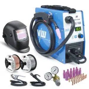 Saldatrice 2 In 1 MIG/MMA 160A – IGBT Inverter Compatta, Con Filo Da 450g, Torcia E Mascherina, Per Acciaio E Lamiera