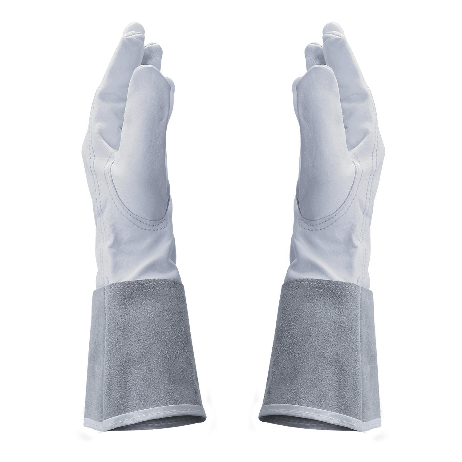 Guanti Da Saldatore In Pelle Con Maniche Lunghe 60 Cm - Resistenti Al Calore E All'Abrasione - Foto 2