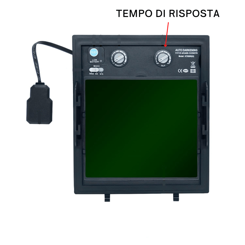 maschera per saldare tempo di risposta