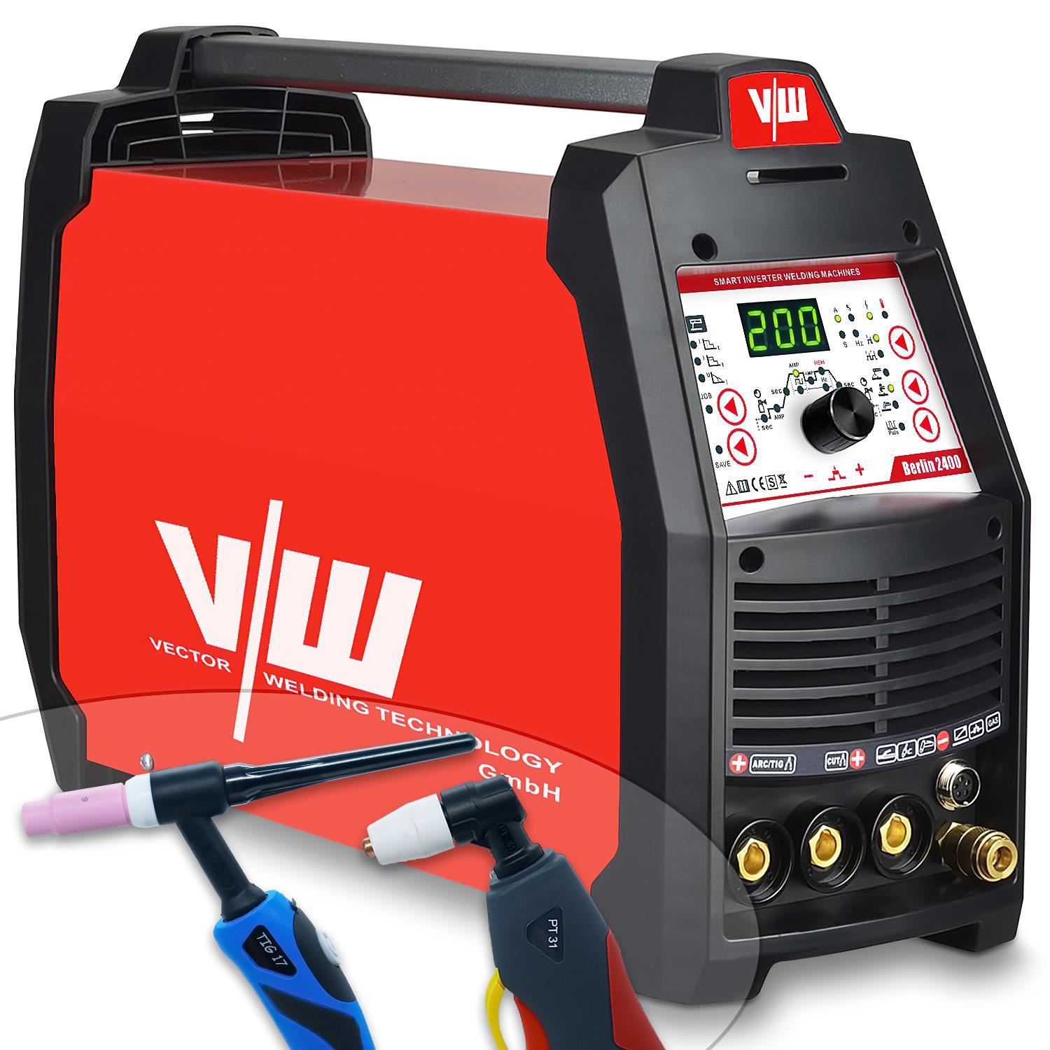 DC WIG Schweißgerät 200A mit Plasmaschneider 50A, Puls, Inverter, MMA 170A, HF-Zündung, IGBT Berlin 2400 - 1