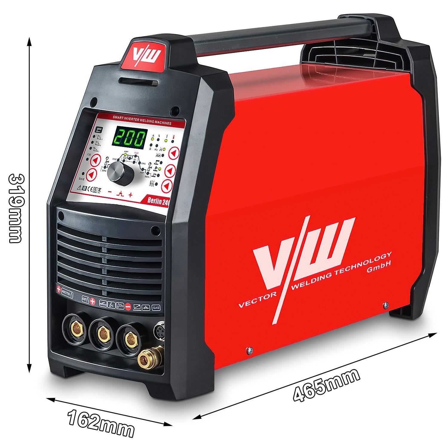 DC WIG Schweißgerät 200A mit Plasmaschneider 50A, Puls, Inverter, MMA 170A, HF-Zündung, IGBT Berlin 2400 - 2